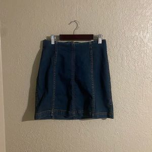 Free people denim skirt